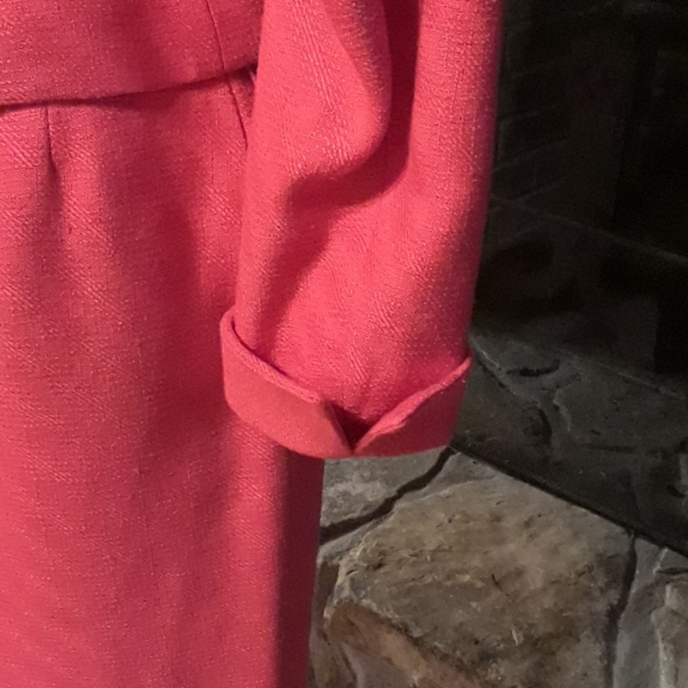 Christian Dior orange Skirt Suit 6 Petite - Picture 4 of 8